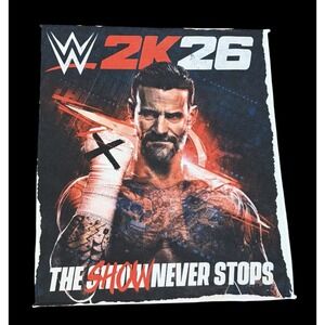 CM Punk WWE 2K26 2026 Elimination Chamber Chicago Rally Towel 2/28/26